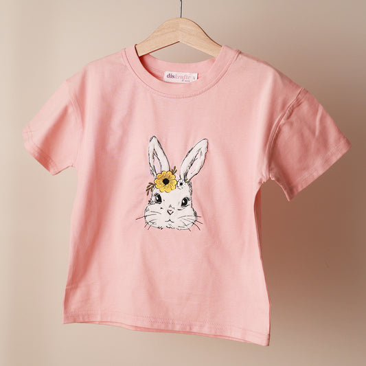 KIDS DROP SHOULDER TEE: MINKY BUNNY