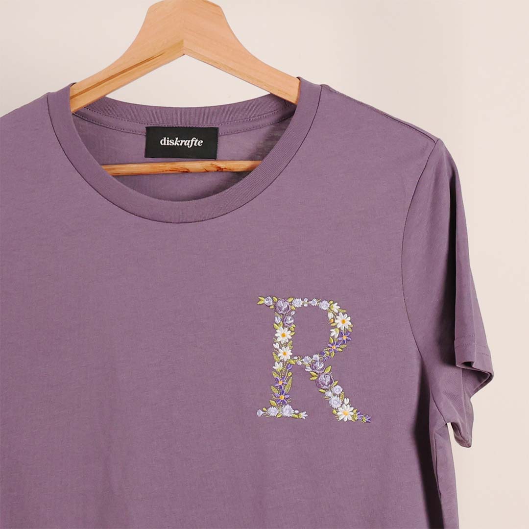 WOMEN'S FLORAL MONOGRAM TSHIRT