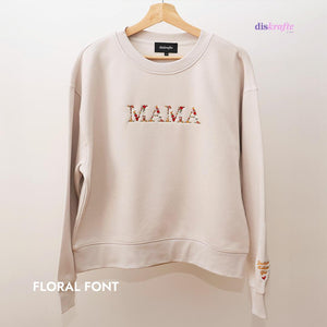 Mama in Floral Font