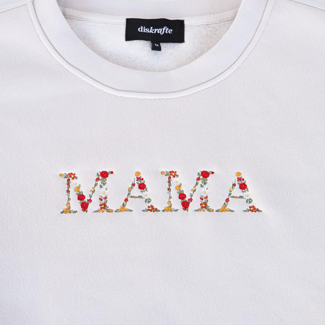 Mama in floral font
