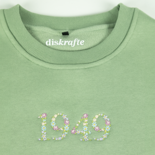 CELEBRATE YOUR YEAR IN 2" HEIRLOOM: CLASSIC CREW SWEATSHIRT