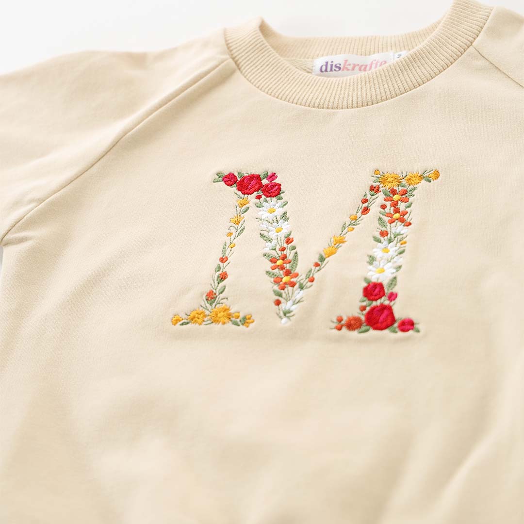BUBS SWEATSHIRT SET: HEIRLOOM MONOGRAM