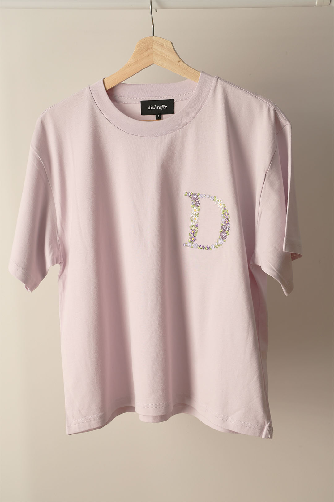 Martina Tee with D monogram in Purple VIbe