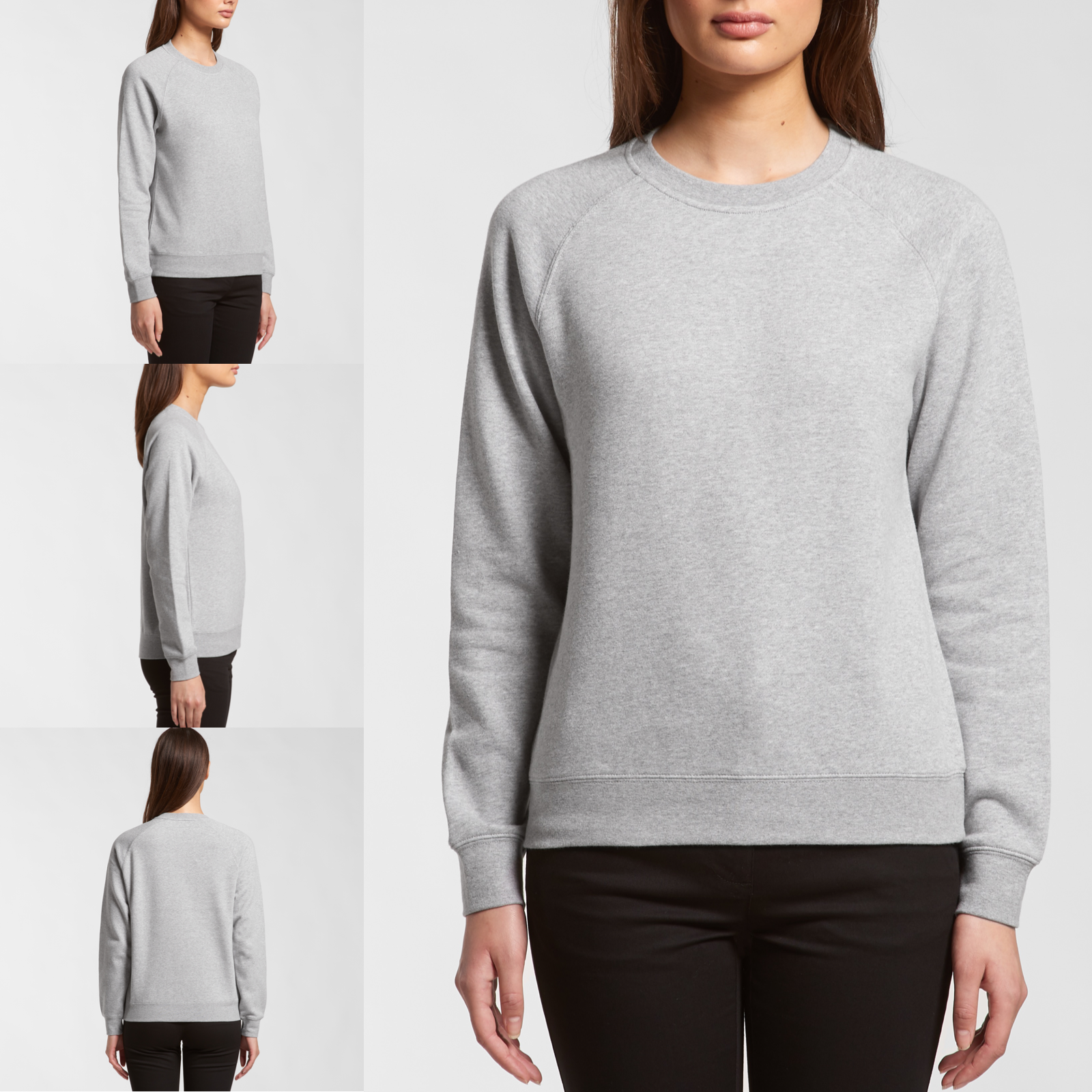 Raglan Crew Sweatshirt Fit