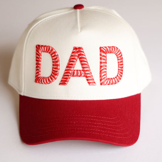 DAD IN 3D PUFF WEAVE: FRAME TWO-TONE CAP